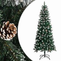 arbol de navidad artificial con soporte pvc verde 180 cm vidaxl