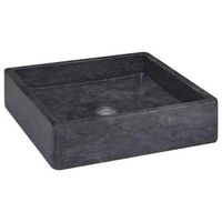 lavabo marmol negro 40x40x10 cm vidaxl