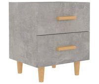 vidaxl mesita de noche gris hormigon 40x35x475 cm