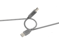 cable usb - isy iuc-1004 20 usb-a a usb-b 3m 480 mbps gris