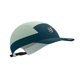 Gorra Compressport 5 Panel Light Verde Rosa