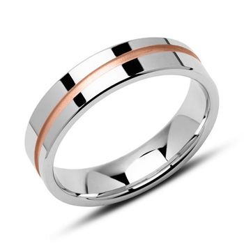 Anillo para hombre de plata 925 rosa