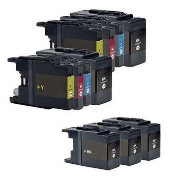 Compatible Multipack Brother MFC-J6710DW Printer Ink Cartridges (11 Pack) -LC1280XLBK