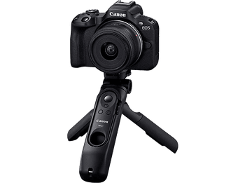 Cámara EVIL - Canon R50, Con RF-S 18-45 F4.5-6.3 IS, Kit creator, 24.2 megapixel, Wi-Fi, Negro