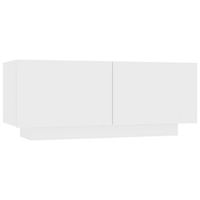mesita de noche  mesa auxiliar  mesilla madera de ingenieria blanco 100x35x40 cm