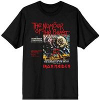 iron maiden tops y camisetas number of the beast para mujer