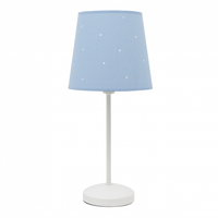 lampara sobremesa consciencia 1xe14 celeste de fabrilamp
