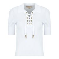 michael michael kors blusa lace up ss polo top para mujer