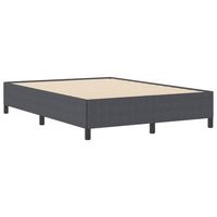 estructura de cama gris oscuro 140 x 190 cm telas de pana