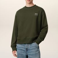 ami logo cotton-jersey sweatshirt - m