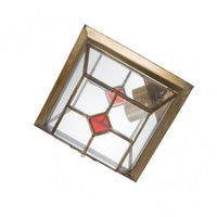 mi lampara - sobremesa curvo niquel 1l ctulipa peq rojo 34x13