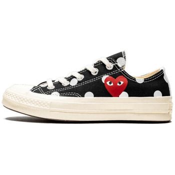 Comme Des Garcons Zapatillas Converse Low Noir à pois para mujer