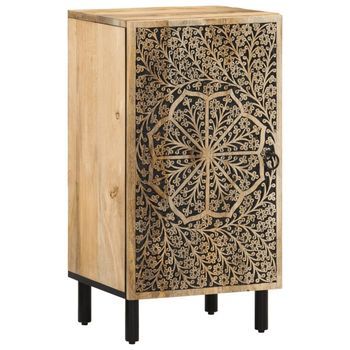 Armario Auxiliar Madera Maciza De Mango 40x33x75 Cm Vidaxl