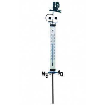 Termometro Jardin Metal+veleta - Herter - 12.2035 - 140 Cm