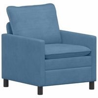 sofa azul 76 x 81 x 875 cm tela vidaxl