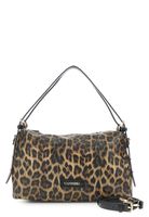 bolso saco suave estampado leopardo con bandoleras finas efecto piel leopard taglia unica