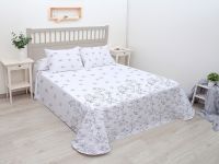 colcha reversible unifabrics zoe  cojines