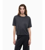 ea7 para mujer 7w001015af13919 camiseta en mezcla de viscosa precious gris xl casual manga corta