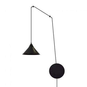 Aplique de pared cerremo negro