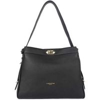 lancaster bolso de mano bolso hobo con cierre metalico l lady romy negro para mujer