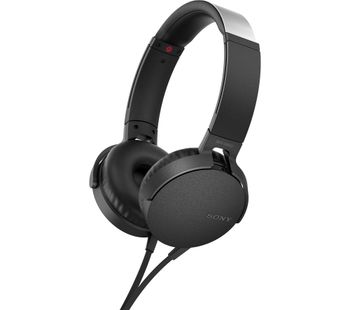 SONY Extra Bass MDR-XB550AP Headphones - Black, Black