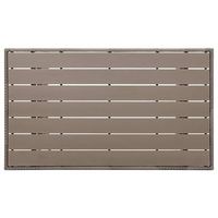 mesa de jardin  mesa de exterior ratan sintetico gris 120x70x66 cm