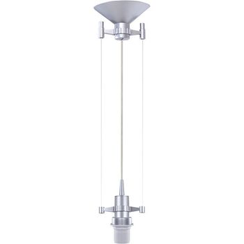 Colgante susp 1xe27 al.reg.xd.11,5cm gris