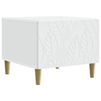 Mesa De Centro Blanco 50 X 49 X 40 Cm Madera De Ingeniería Vidaxl