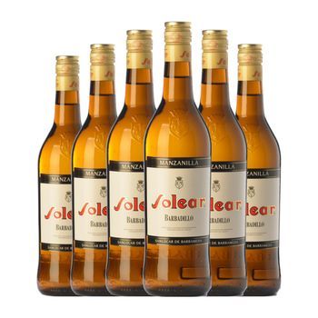 Barbadillo Vino Generoso Solear Manzanilla-sanlúcar 75 Cl 15% Vol. (pack De 6 Unidades)