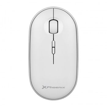 Phoenix Rebble Ratón Óptico Inalámbrico 1600 DPI Blanco