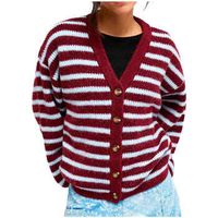 roxy chaqueta de punto deep as the ocean stripes para mujer
