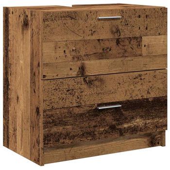 Gabinete De Baño Madera Vieja 59 X 37 X 59 Cm Vidaxl