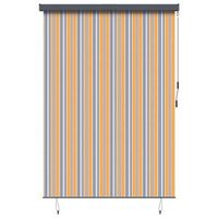 estor enrollable amarillo y azul 180 x 250 cm tela y aluminio vidaxl