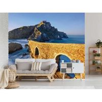 fotomural vinilo muralla sobre el mar 400 x 300 cm