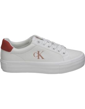 Zapatillas Para Mujer Plataforma Calvin Klein W016690k6 En Blanco 40