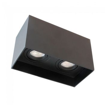 Foco de superficie classic negro (2 luces)