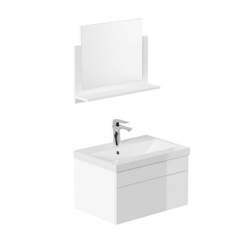 Conjunto Completo De Muebles De Baño Wangerooge M - Blanco Made In Germany