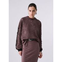 liu jo jersey sudadera con estampado animal para mujer