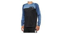 maillot de manga larga r core 100  negro   azul state