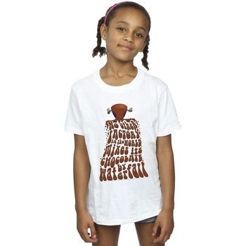 Willy Wonka Camiseta Chocolate Waterfall para niña