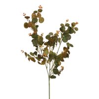 follaje de eucalipto artificial marron claro y verde h80