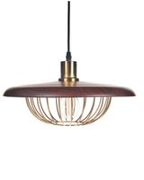 lampara colgante  metal dorado
