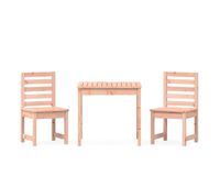mesa y sillas de jardin 3 piezas madera maciza douglas