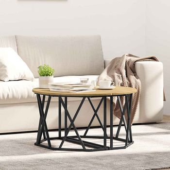 Vidaxl Mesa De Café Roble Artisan 80 X 80 X 42 Cm