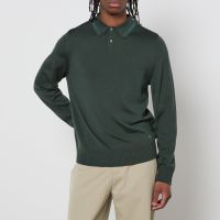 ps paul smith striped merino wool polo shirt - m
