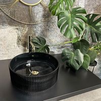 lavabo sobre encimera rea ingrid black