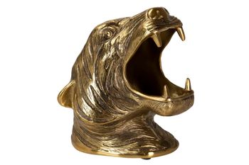 Champanera tigre aluminio dorado 26x24x29 cm