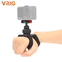 correa de mano vrig con soporte para muneca sistema de sujecion magnetica de liberacion rapida rotacion de 360 grados ajustable compatible con dji action 6 5 pro 4 3 nano y osmo 360