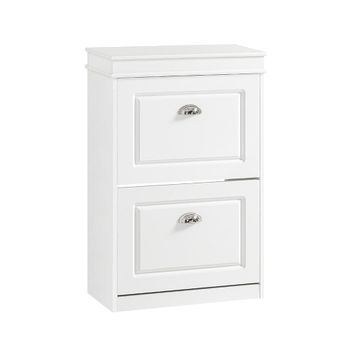 Zapatero con 2 puertas mdf blanco