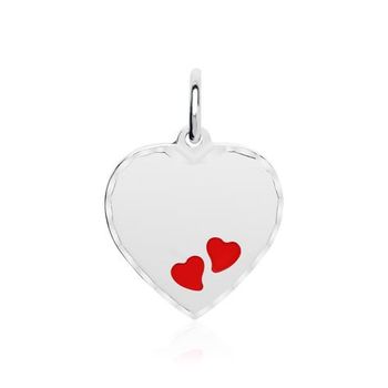 Colgante corazón de plata 925 grabable